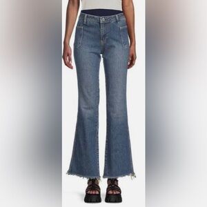 Free People We The Free Izzy Low Rise Flare Jeans, sz 28
